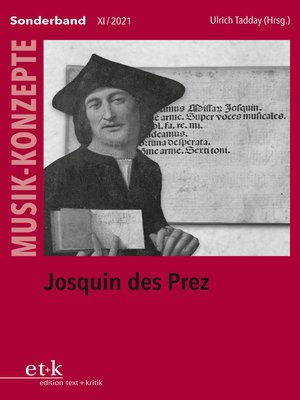 cover image of MUSIK-KONZEPTE Sonderband--Josquin des Prez